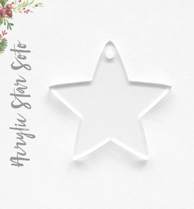 Acrylic Christmas Ornaments Star Soto