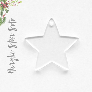 Acrylic Christmas Ornaments Star Soto