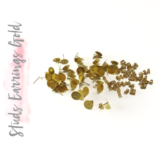 Studs Earring Back Gold (Package.Price)