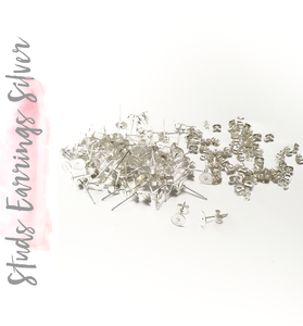 Studs Earring Back Silver (Package.Price)