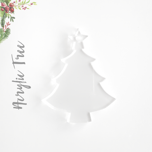 Acrylic Christmas Ornaments Large Tree