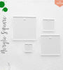 UV Printing Acrylic Square Clear Whit Hole (Package.Price)