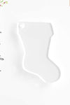 UV Printing Acrylic Christmas Ornaments Boot