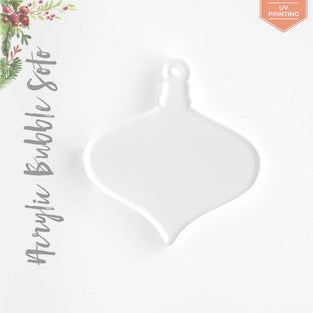 UV Printing Acrylic Christmas Ornaments Bubble Soto