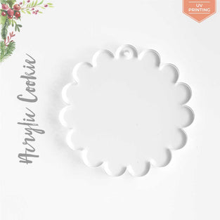 UV Printing Acrylic Christmas Ornaments Cookie