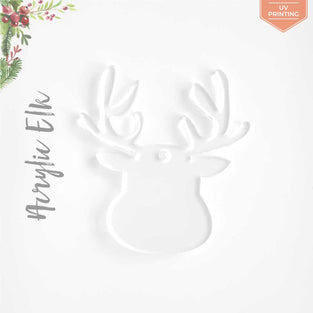 UV Printing Acrylic Christmas Ornaments Elk
