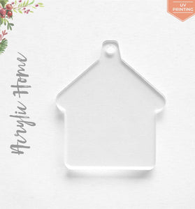 UV Printing Acrylic Christmas Ornaments Home