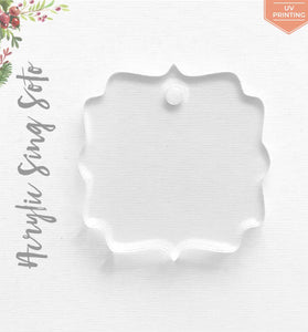 UV Printing Acrylic Christmas Ornaments Sign Soto