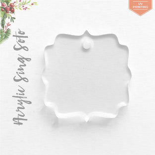 UV Printing Acrylic Christmas Ornaments Sign Soto