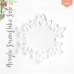 UV Printing Acrylic Christmas Ornaments Snowflake