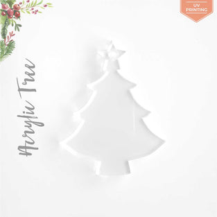 UV Printing Acrylic Christmas Ornaments Tree