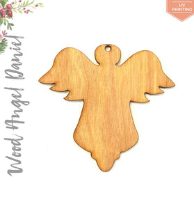 UV Printing Wood Christmas Ornaments Angel Daniel