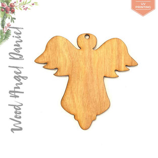 UV Printing Wood Christmas Ornaments Angel Daniel