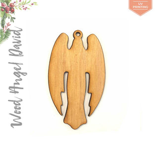 UV Printing Wood Christmas Ornaments Angel David