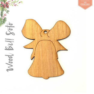 UV Printing Wood Christmas Ornaments Bell Soto