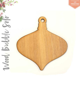UV Printing Wood Christmas Ornaments Bubble Soto