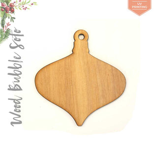 UV Printing Wood Christmas Ornaments Bubble Soto