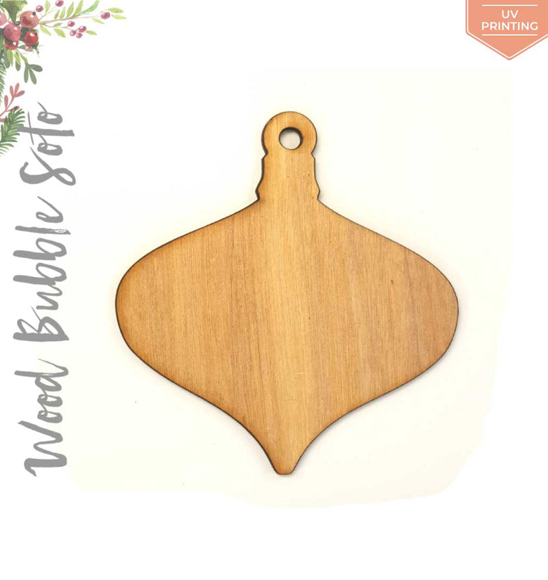 UV Printing Wood Christmas Ornaments Bubble Soto