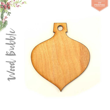 UV Printing Wood Christmas Ornaments Bubble