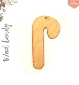 UV Printing Wood Christmas Ornaments Candy