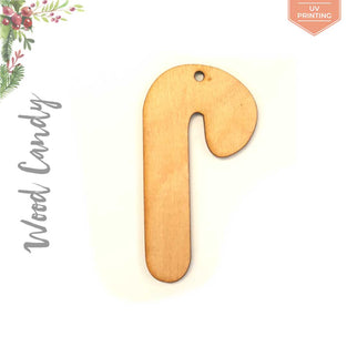 UV Printing Wood Christmas Ornaments Candy