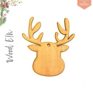 UV Printing Wood Christmas Ornaments Elk
