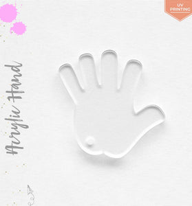 UV Printing Acrylic Keychains Hand