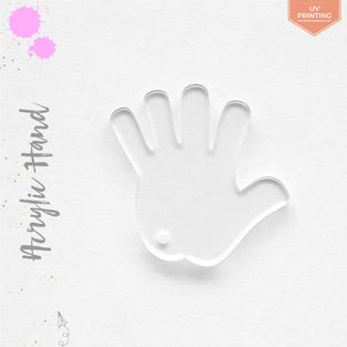 UV Printing Acrylic Keychains Hand