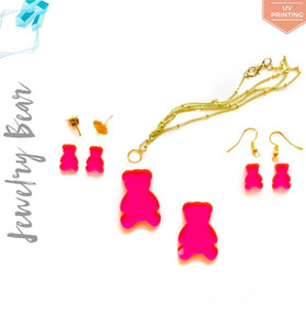 UV Printing Acrylic Jewelry Bear