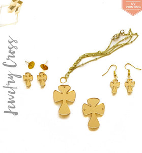 UV Printing Acrylic Jewelry Cross Rounded