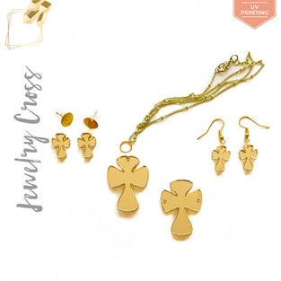 UV Printing Acrylic Jewelry Cross Rounded