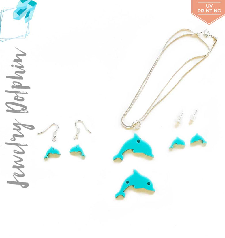 UV Printing Acrylic Jewelry Dolphin