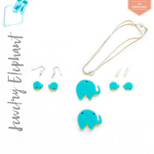 UV Printing Acrylic Jewelry Elephant