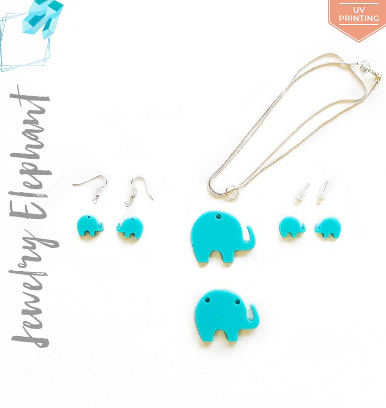 UV Printing Acrylic Jewelry Elephant