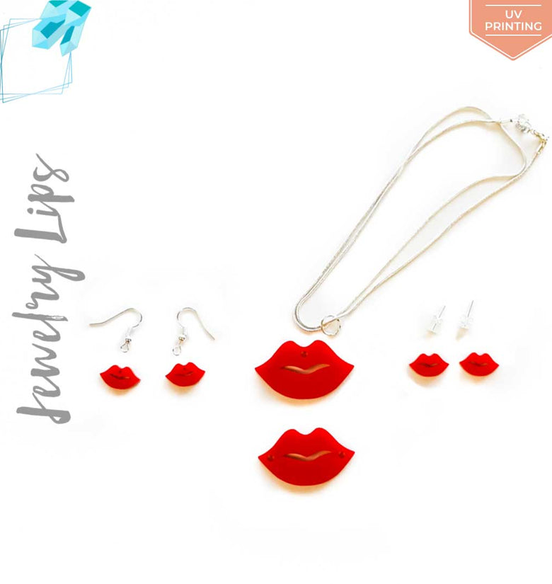 UV Printing Acrylic Jewelry Lips