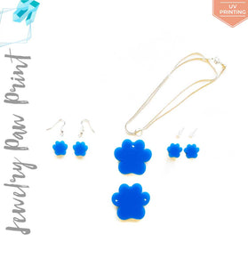 UV Printing Acrylic Jewelry Paw Print
