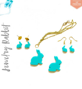 UV Printing Acrylic Jewelry Rabbit