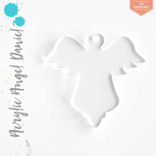 UV Printing Acrylic Keychains Angel Daniel