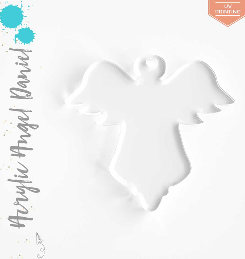 UV Printing Acrylic Keychains Angel Daniel