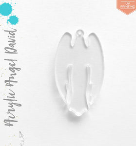 UV Printing Acrylic Keychains Angel David
