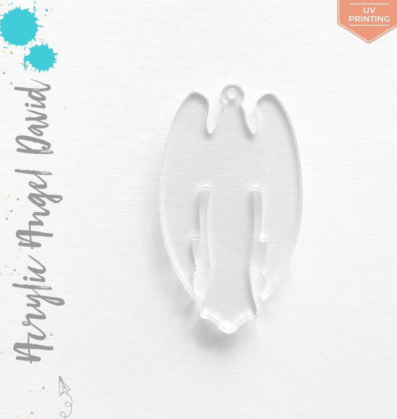 UV Printing Acrylic Keychains Angel David