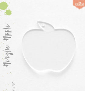 UV Printing Acrylic Keychains Apple