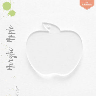 UV Printing Acrylic Keychains Apple