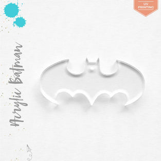 UV Printing Acrylic Keychains Bat Symbol