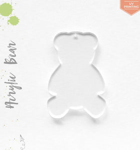 UV Printing Acrylic Keychains Bear