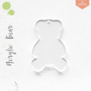 UV Printing Acrylic Keychains Bear