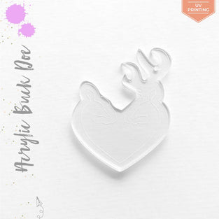 UV Printing Acrylic Keychains Buck & Doe