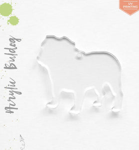 UV Printing Acrylic Keychains BullDog