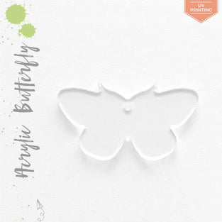 UV Printing Acrylic Keychains Butterfly