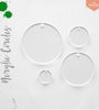 UV Printing Acrylic Circles Clear With Hole (Package.Price)